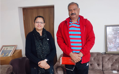 Ms. Neelam Chopra met the chairman of Minority commission, Mr. Rafiq khan